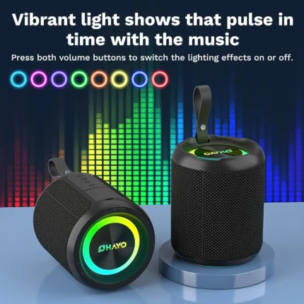 Ohayo X3 Upgraded Bluetooth Speaker, Portable Bluetooth Speaker 40W, Deep Bass,True Wireless Stereo Pairing, IPX7 Waterproof,Mic - Image 3