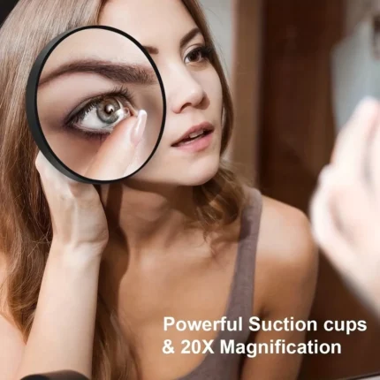 10x20x30x Times Magnification Mirror With Suction Cup Blackhead Magnifying Remove Acne Pore Skin Tool For Bathroom Makeup Mirror - Image 3