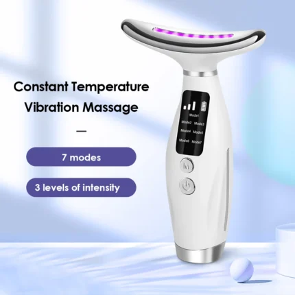 7 Colors Face Neck Massager for Skin Care LED Light Photon Face Sculpting Tool Microcurrent Facial Device for Skin Tightening - Image 5