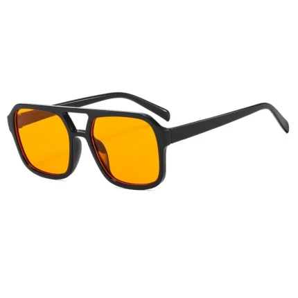 Oversized Pilot Sunglasses Woman Double Bridge Beach Black Shades Glasses Man Yellow Driving Eyewear UV400 Travel Accessories - Image 12