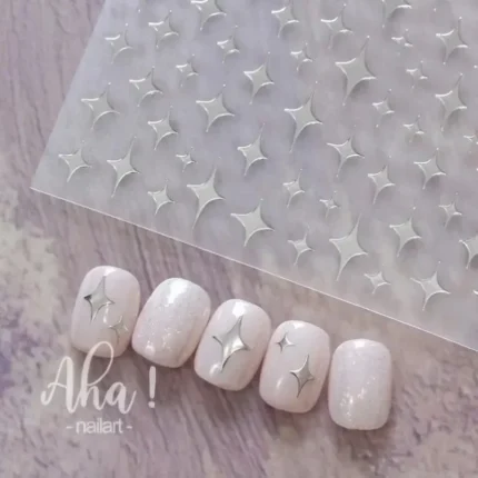 Black White Pink Mini Bowknot Design Nail Art Sticker Self Adhesive Lace Ribbons Bow Butterfly Decals Nail Art Decoration - Image 13