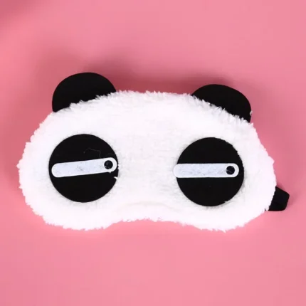 Health Care Tools Cute Face White Panda Eye Mask Eyeshade Shading Sleep Cotton Goggles Eye Mask Sleep Mask Eye Cover 3 Styles - Image 10