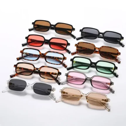 Sexy Small Square Sunglasses for Women 2024 Brand Designer Fashion Luxury Shades UV400 Black Eyewear Men Vintage Sun Glasses - Image 3
