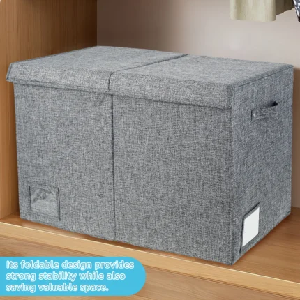 Toy Storage Box 80 L Foldable Cube Kids Toys Organizer Bin Large Capacity Cartoon Animal Nursery Toy Sundries Bins - Image 3