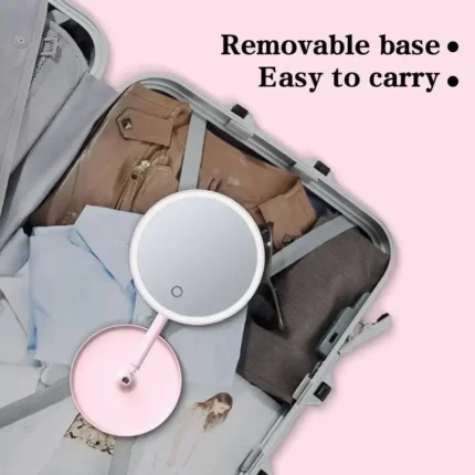 Makeup mirror with white light led daylight detachable vanity mirror/storage base 3 modes mirror with light gift usb cable - Image 6