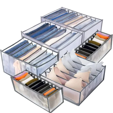 Wardrobe Clothes Organizer, Underwear storage Box For Bra  Baby Clothes Organizer,Underwear Drawer Organizer for Bedroom