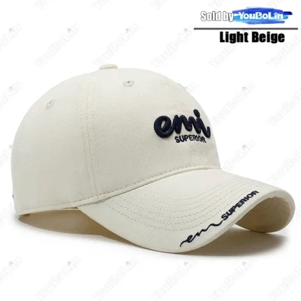 Premium Cotton Baseball Hat with 3D Letter Embroidery - Adjustable, Soft Lining, Oversize Head Design - Image 10