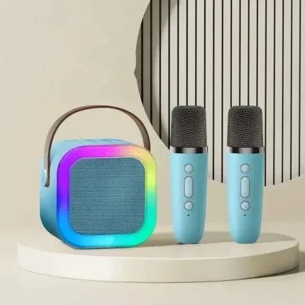 K12 Karaoke Machine Portable Bluetooth 5.3 PA Speaker System with 1-2 Wireless Microphones Home Family Singing Children's Gifts - Image 11