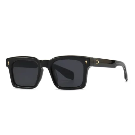 NONOR Fashion Square Rivets Gradient Sunglasses Men Shades UV400 Vintage Dark Green Trending Women Sun Glasses - Image 12