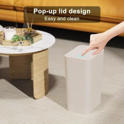 Premium eco-friendly 10L trash cans with pop-up lids. Ideal for bathrooms, kitchens, etc. Maximum purchase: two. - Image 5