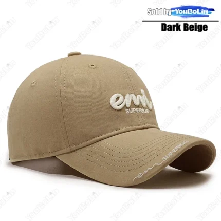 Premium Cotton Baseball Hat with 3D Letter Embroidery - Adjustable, Soft Lining, Oversize Head Design - Image 14