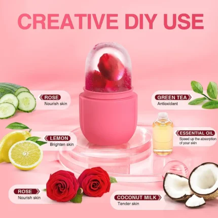 Ice Roller for Face & Eye Face Roller Facial Beauty Ice Roller Skin Care Tools Gua Sha Face Massage Silicone Ice Mold for Beauty - Image 6