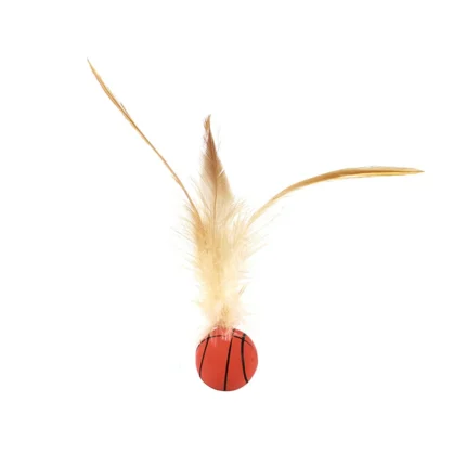 1/3Pcs New Cat Interactive Ball Toys Bouncy Balls with Feathers Indoor Cat Game Toy Feather Cat Training Catcher Pet Toy - Image 8