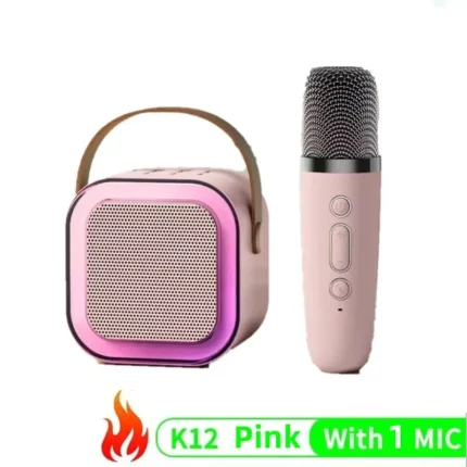 K12 Bluetooth Karaoke Machine Portable 5.3 PA Speaker System with 1-2 Wireless Microphones Home Family Singing Children's Gifts - Image 11