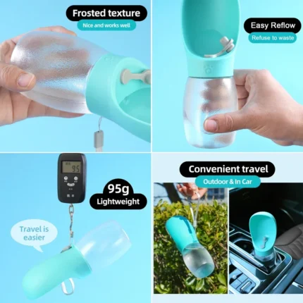 Portable Pet Dog Water Bottle Hiking Outdoor Leakproof Puppy Drinking Bowls for Small Medium Large Dogs Cats Chihuahua Supplies - Image 3