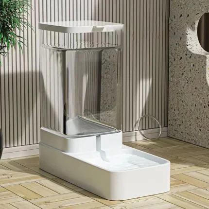 Dog Automatic Feeder Transparent Automatic Gravity Cat Water Bowl High Capacity Food Storage  Container Cat And Dog Accessories - Image 8