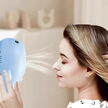 Interactive Cat Toys Electric Jet Floating Ball Cat Toy Whale Shaped Cat Toy Portable USB Dual Function Fan Pet Toy for Teaser - Image 3