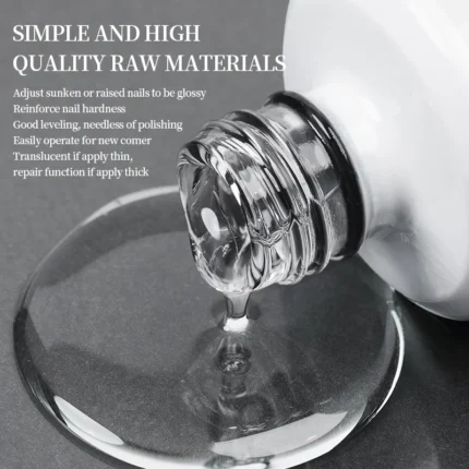 AWStorG 15ML Ace Gel 9-in-1 Nail Glue Gel Nail Polish Thickness Transparent Semi Permanent  Function UV Gel Soak Off Nail Art - Image 5