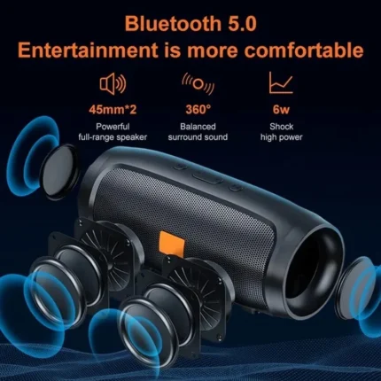 Portable Subwoofer BT Speaker Outdoor Stereo Surround Speaker Wireless Speaker Supports FM Radio TF Card - Image 4