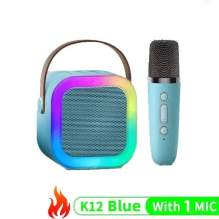 K12 Bluetooth Karaoke Machine Portable 5.3 PA Speaker System with 1-2 Wireless Microphones Home Family Singing Children's Gifts - Image 9
