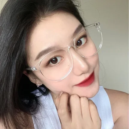 Óculos Transparent Computer Glasses Frame Women Men Anti Blue Light Round Eyewear Blocking Glasses Optical Spectacle Eyeglass - Image 5