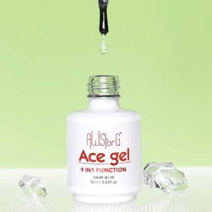 AWStorG 15ML Ace Gel 9-in-1 Nail Glue Gel Nail Polish Thickness Transparent Semi Permanent  Function UV Gel Soak Off Nail Art - Image 6
