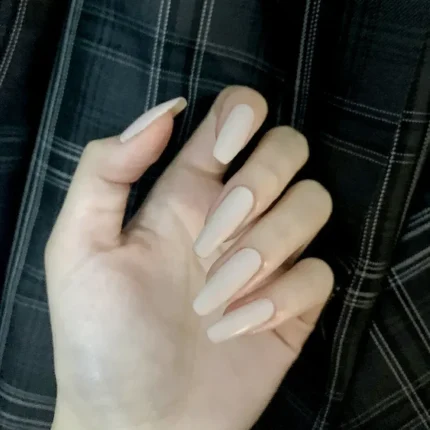 24Pcs/Set Press on Nails Women Maincure Tools Matte White French False Nail ABS Short Coffin Fake Nails Full Cover Nail Art Tips - Image 27