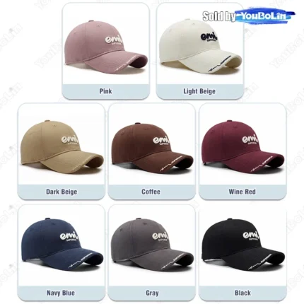 Premium Cotton Baseball Hat with 3D Letter Embroidery - Adjustable, Soft Lining, Oversize Head Design - Image 3