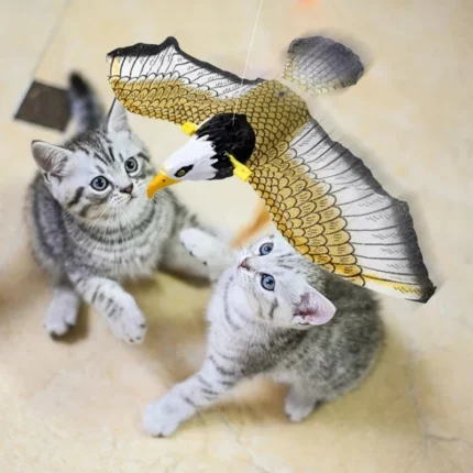 NONOR Cat Interactive Toys Simulation Bird Electric Hanging Eagle Flying Bird Cat Teasering Play Cat Stick Scratch Rope Pet Toys - Image 6