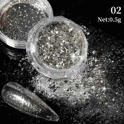 Green Chameleon Color Pigment Nail Powder Summer Pretty Shiny Nail Glitter Metallic Glitter Powder Chrome Dust UV Gel Nail Art - Image 22