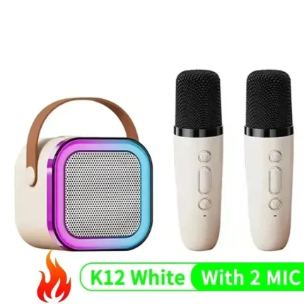 K12 Bluetooth Karaoke Machine Portable 5.3 PA Speaker System with 1-2 Wireless Microphones Home Family Singing Children's Gifts - Image 8