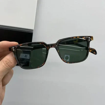 선글라스 Leopard Dark Green Square Sunglasses Man Shades Male Sun Glasses Очки Brand Designer Travel Vintage Oculos De Sol - Image 7