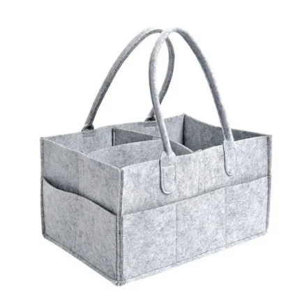 Children's Felt Diaper Storage Bag Baby Miscellaneous Toys Diapers Large Capacity Felt Diaper Bag - Image 5