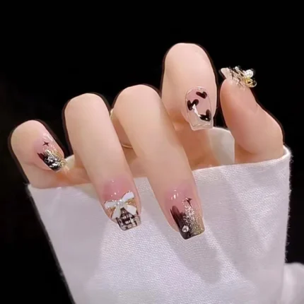 Luxury Little Fragrance Wearing High Grade Fake Nails Charm Paste Summer Party Sisters Girlfriend's High-end Fake Nails - Image 2