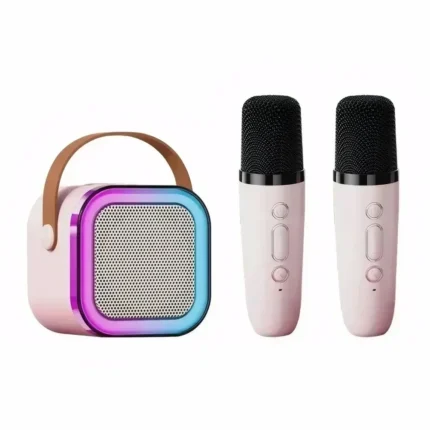 K12 Karaoke Machine Portable Bluetooth 5.3 PA Speaker System with 1-2 Wireless Microphones Home Family Singing Children's Gifts - Image 5