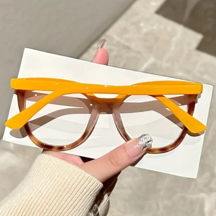Elegant Cat Eye Glasses for Women - Vintage-Inspired Gradient, Full Frame, Lightweight & Durable, Blue Light Blocking Clear Lens - Image 6
