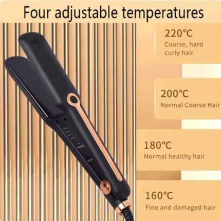 Mini Hair Straightener Ceramic Tourmaline Ionic Flat Iron Curling Iron negative ion wide plate Hair Straightener - Image 3