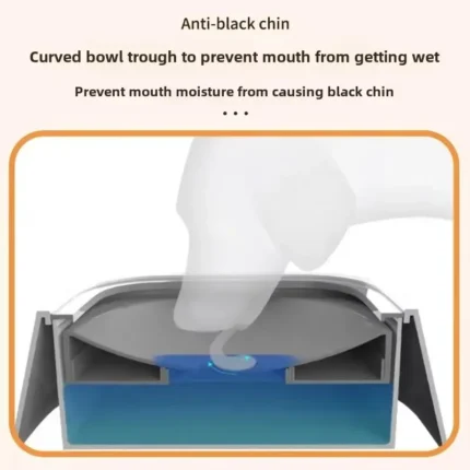 1pc Anti-splash Water Bowl For Dogs 1L Large Capacity Drinker Drinking Bowls Dog Waterer For Puppy Cat Pet Accessories - Image 4