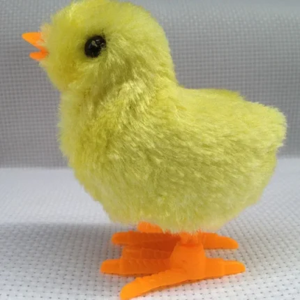 Pet Cat Toys Jumping Walking Hopping Cartoon Plush Chicken Clockwork Cat Interative Playing Toy Wind Up Chick Kitten Supplies - Image 6