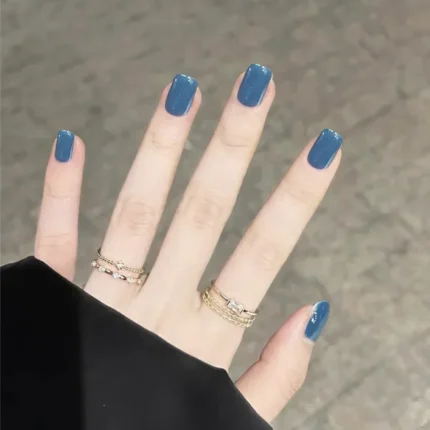 24Pcs/Set Press on Nails Women Maincure Tools Matte White French False Nail ABS Short Coffin Fake Nails Full Cover Nail Art Tips - Image 10