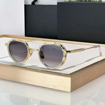 Heavy Metal Retro Oval Design Luxury Vintage Fashion Trend John Sunglasses JULIA Alloy-Acetate High Street Unisex A+ Top Quality - Image 7