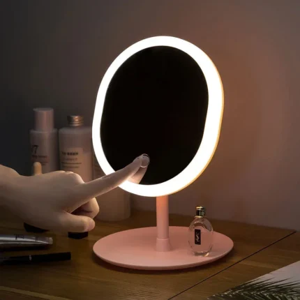 Makeup mirror with white light led daylight detachable vanity mirror/storage base 3 modes mirror with light gift usb cable - Image 3