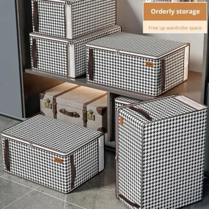 1pc Thickened Non-woven Quilt Storage Bag For Household High-capacity Clothing Clothes Packaging Bag Organizing Luggage Bag - Image 3