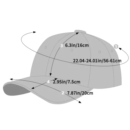 USA Flag Men's Baseball Cap Retro Embroidery Washed Cotton Dad Hats Fashion Women Hip Hop Caps Summer Outdoor Sun Visor Hat - Image 4