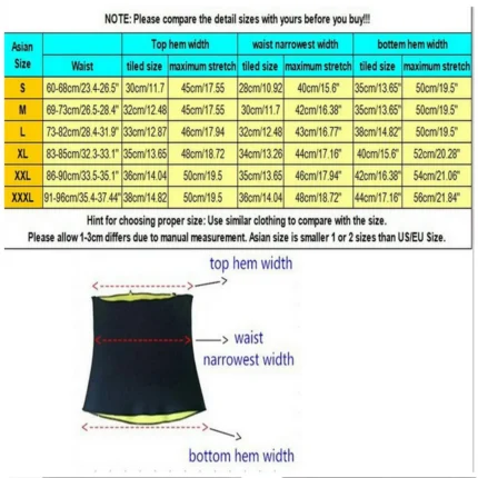 Women Waist Trainer Neoprene Belt Sauna Sweat Body Shaper Tummy Control Girdle Corset slimming belt for women gym Sports - Image 5