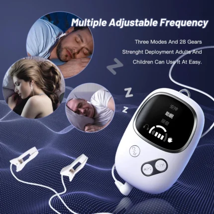 CES Sleep Aid Device Microcurrent Pulse Fast Sleeping Instrument Ear Clip Sleep Device Relax Anxiety Insomnia Hypnosis Soothing - Image 4