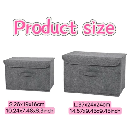 Foldable Large Capacity Clothes Storage Basket Home Supplies Clothing Underwear Sock And Kid Toy Storage Organizer Cosmetics - Image 2
