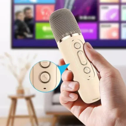 K12 Bluetooth Karaoke Machine Portable 5.3 PA Speaker System with 1-2 Wireless Microphones Home Family Singing Children's Gifts - Image 6