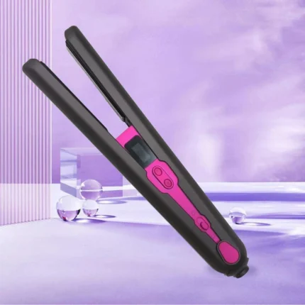 Wireless Portable Type-C Hair Straightener and Curler for Instant Styling Perfect Travel and Dorm Use Gift - Image 7