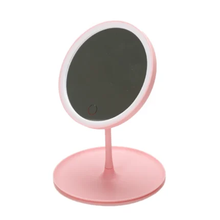 1200 mah LED Makeup Mirror 3 Color Light Adjustment  Light Up at a Touch Ultra Long Endurance Tray Storage Table Vanity Mirror - Image 10